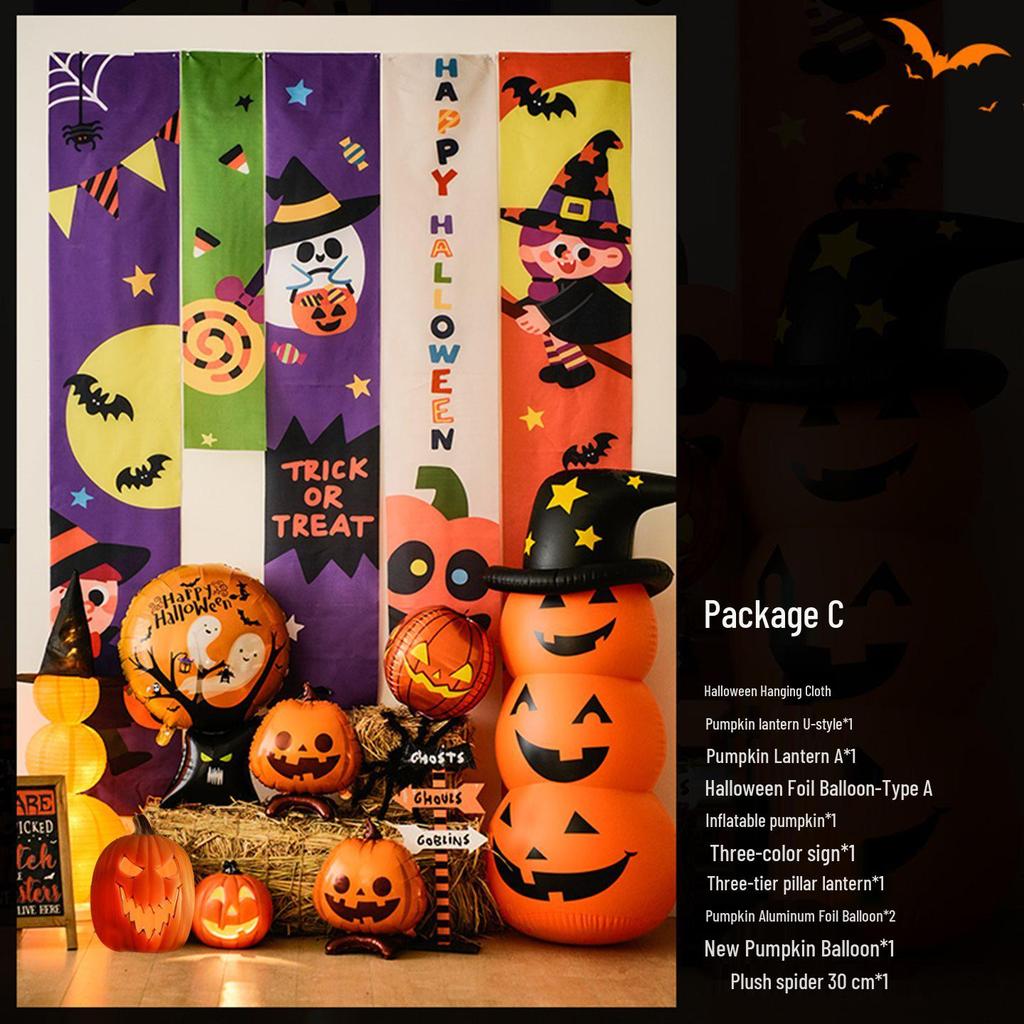 Halloween Pumpkin Photo Props & Hanging Ornaments for Bar and Shop Decor