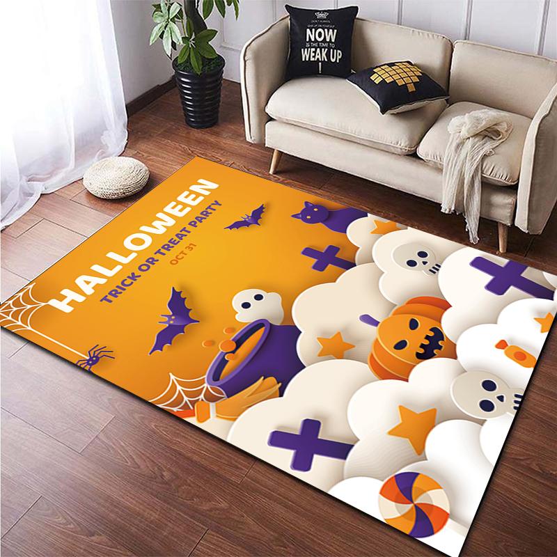 Halloween New Year Gift HD Printing Area Carpet, Living Room Sofa Decorative Carpet, Anti-skid Mat, Alfombras Direct Shipment