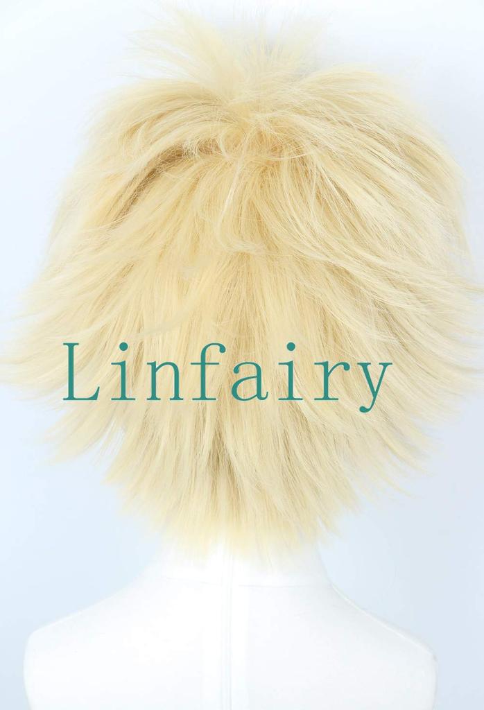 Linfairy Bakugo Cosplay Costume L120 Festival Wig Wig, Heat-Resistant, Accessory,