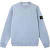 STONE ISLAND SS26 Frühjahr Sommer Kollektion Gerippter Rand Einfarbige Linker Arm Logo Bequemes Rundhals-Sweatshirt L1S156100060S0051-V0024