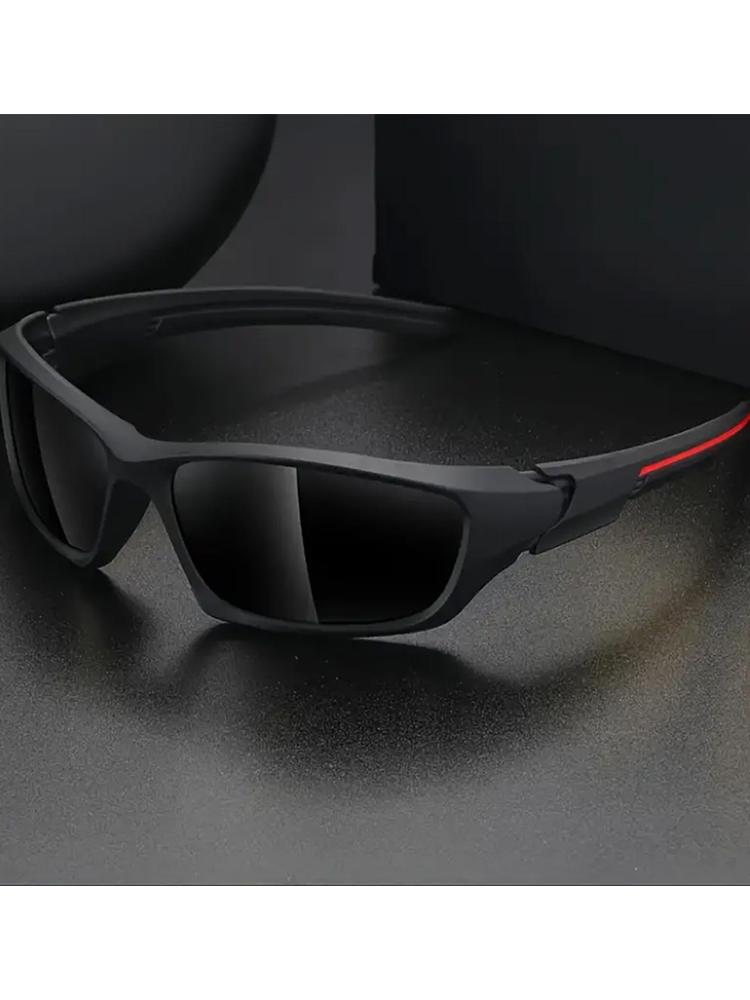 Men's Classic Black Frame Fashion Glasses Full Frame Trendy Design Suitable for Music Festivals Birthday Parties Gatherings