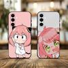 Cute Cute Anya   Phone Case For Samsung Galaxy A73,A72,A71,A70,A53,A52,A51,Soft Silicone Black Cover