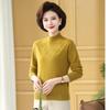 Women's Mid-Aged 100% Wool Fall/Winter Sweater Top