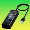 Driver-Free 7-Port USB 3.0 Hub with Individual Switches