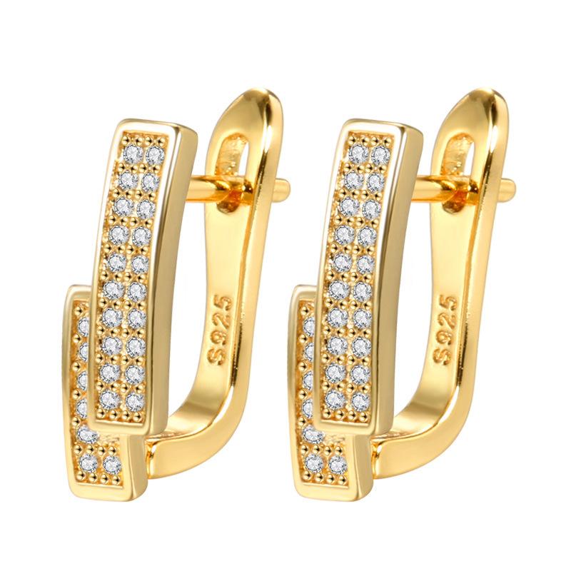Personalized small ear buckle simple earrings boutique fashion earrings versatile exquisite fashion earrings