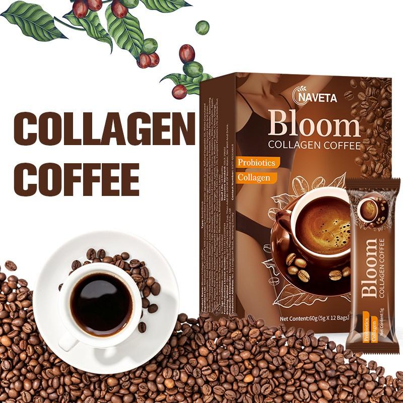 Caffè al Collagene — Solo Caffè, Collagene e Probiotici, Senza Zuccheri Aggiunti, 10 Bustine, Solo Acqua Calda