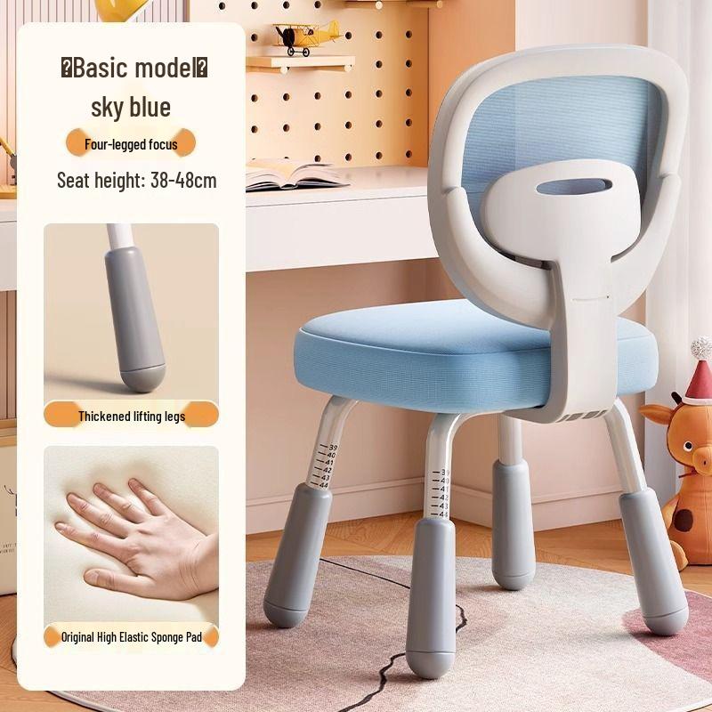Verstellbarer Kinder-Schreibtischstuhl für komfortable und lange Lernsitzungen Stable Support, Back and Spine Protection