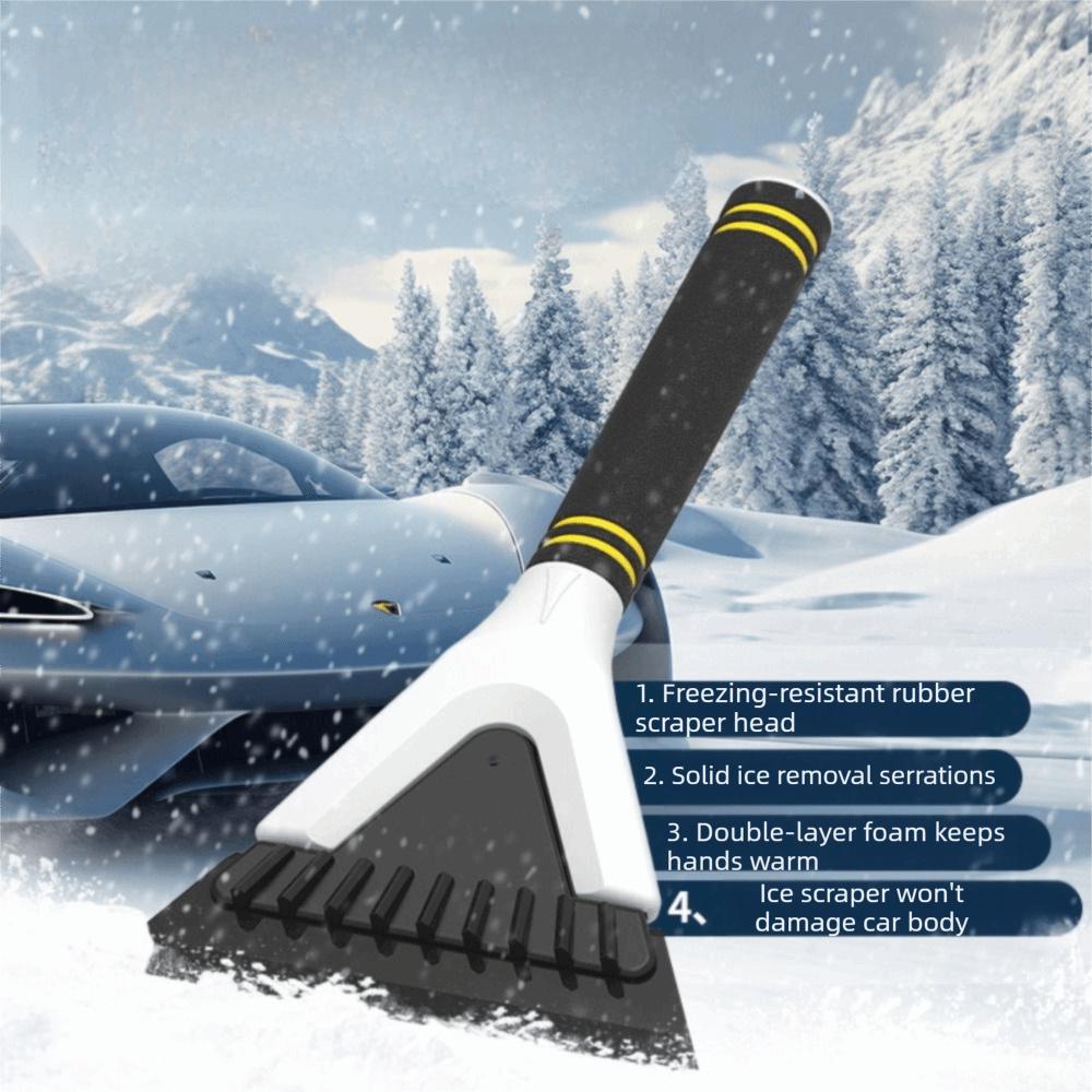 Ergonomic Handle Ice Scraper Comfortable Grip Car Snow Removal Tool Compact Snow Shovel Winter Use