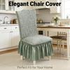 1/2/4pcs Universal Stretch Seersucker Protector Cover with Ruffle Trim Washable Elastic Couch Slipcover For Home Hotel Wedding