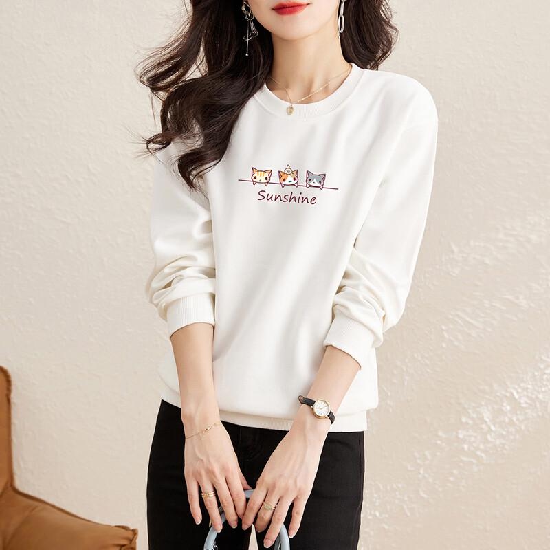 Women's Autumn Plant Print Sweatshirt