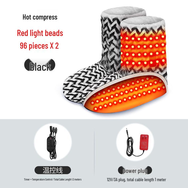 Heated Massaging High-Top Thermal Socks for Families - Thick, Warm, Electric Heated for Cold Weather