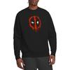 Deadpool Unisex Adult Painted Logo Sweatshirt