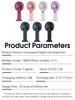 Multi Functional Fan Mini USB Handheld Portable Student Small Fan with 5 Modes Digital Display 1200mAh Desktop Electric Fan