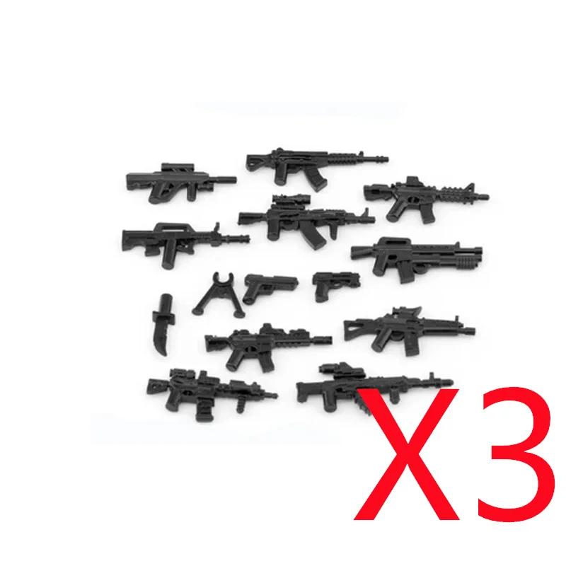 MOC Military Building Blocks Accessories Weapons Guns Special Forces Soldiers AKM Rocket Launchers Night Vision Toys Gifts X036