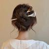 Modern Hanfu Style Acetate Hair Forks Headwear Fan-Shaped Hair Pin Acetic Acid Hair Stick  Girls