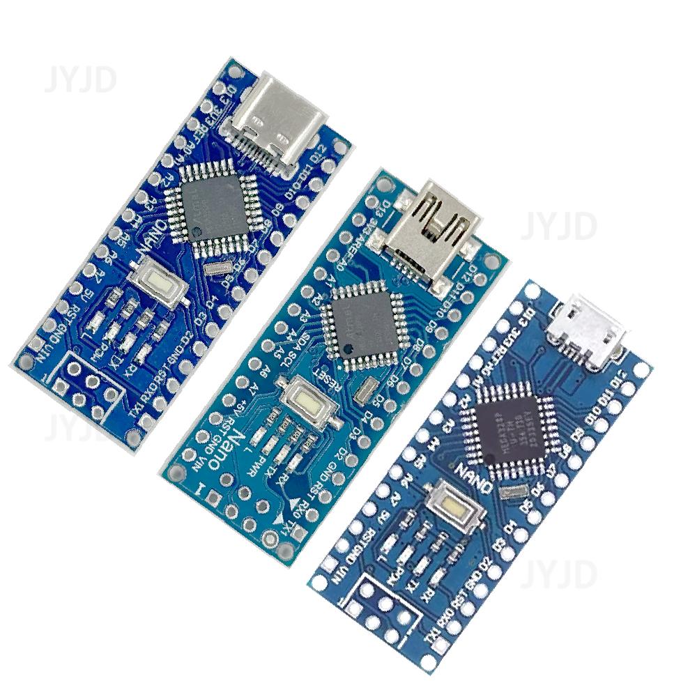 Mini / Type-C / Micro USB Nano 3.0 With the Bootloader Compatible Nano Controller for Arduino CH340 USB Driver 16Mhz ATMEGA328P
