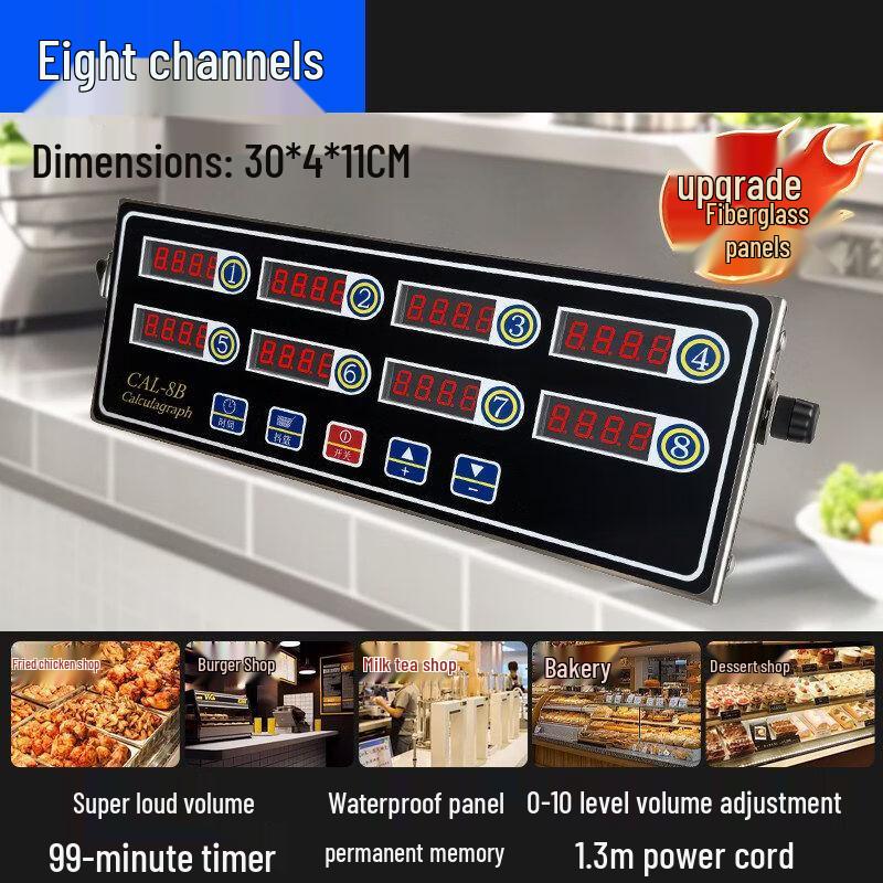 Commercial Kitchen Multi-Channel Digital Timer