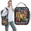 Italian Brainrot Funny Meme Art Lunch Bag Casual Lunch Box Outdoor Thermal Tote Handbags For Child Oxford Designer Cooler Bag