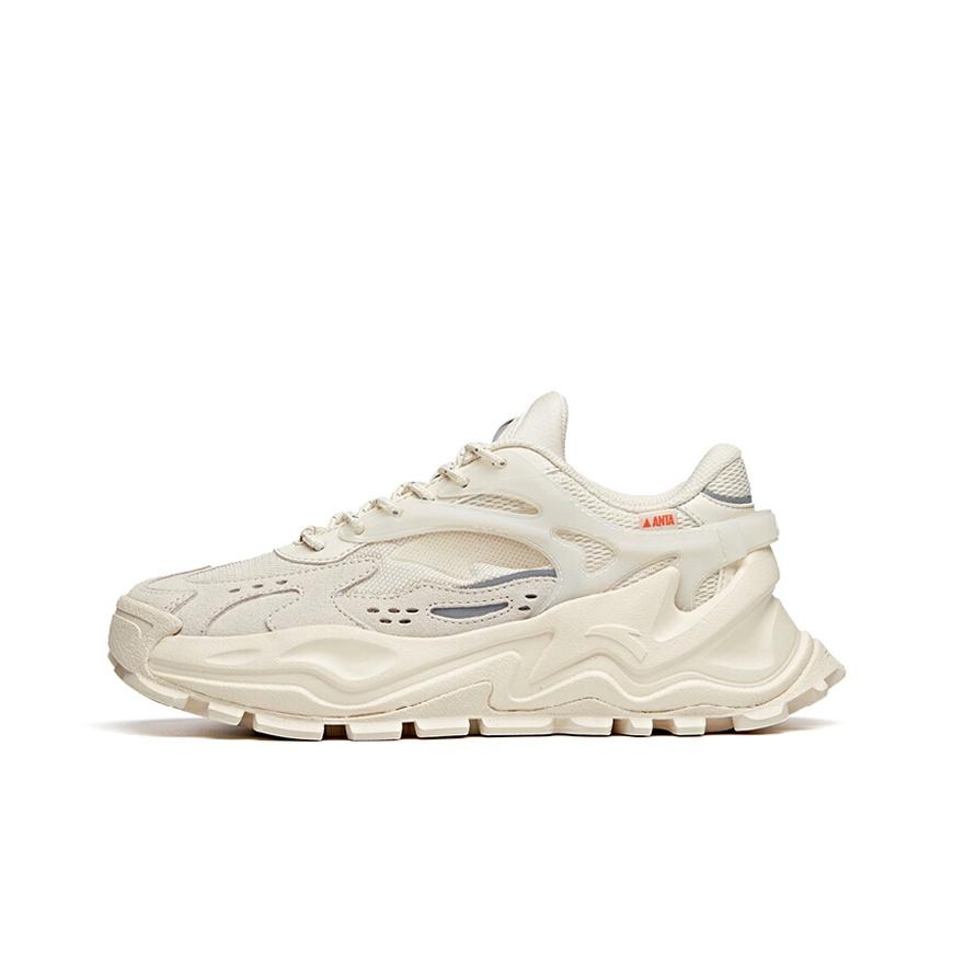 Anta Hot Anti-Slip Shock Absorption Low-Top Dad Shoes Women sneakers Light-Beige 922018842-4