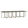 13 Piece Garden Dining Set with Cushions Poly Rattan Beige
