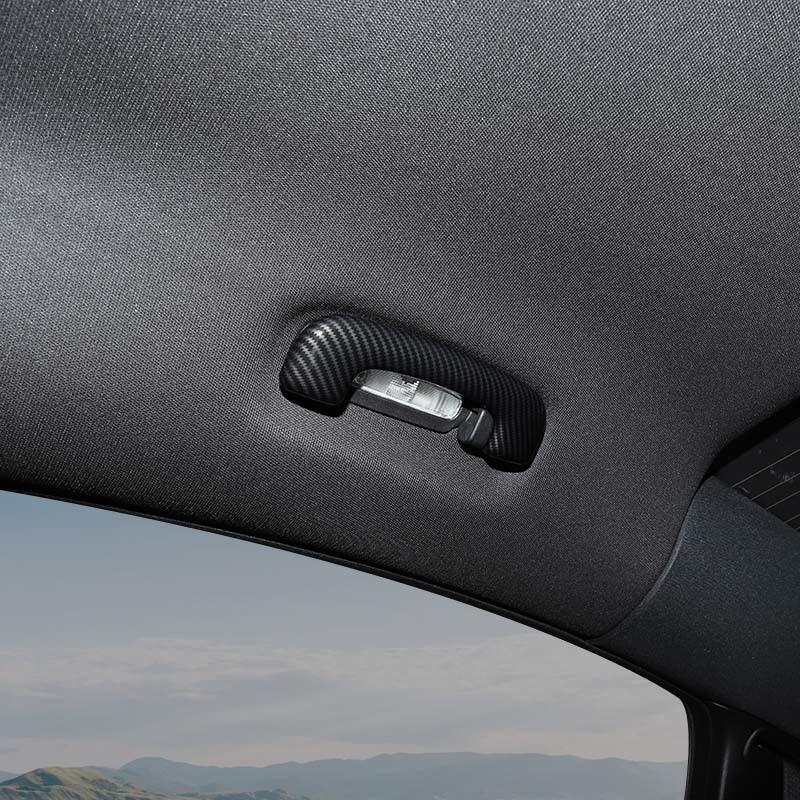 ABS Top Handle Decoration Protective Cover Sticker Fit For Dodge Charger 2011 Up Car Interior Accessories