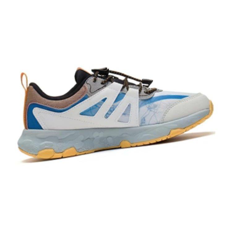 Li Ning Comfortable Mesh Non-Slip Shock Absorbing Wear-Resistant Low-Top Running Shoes Kids sneaker Blue YKFS070-1