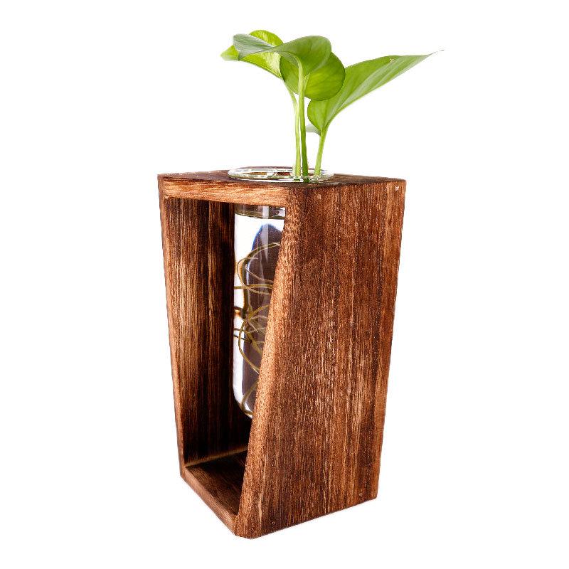 Hydroponic Test Tube Glass Vase: Creative 3D Ornament for Living Room Flower Arrangements - Simple Desktop Decoration