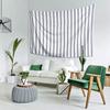 White And Navy Double Stripes Tapestry Decoration Art Aesthetic Tapestries for Living Room Bedroom Home Wall Cloth Wall Hanging