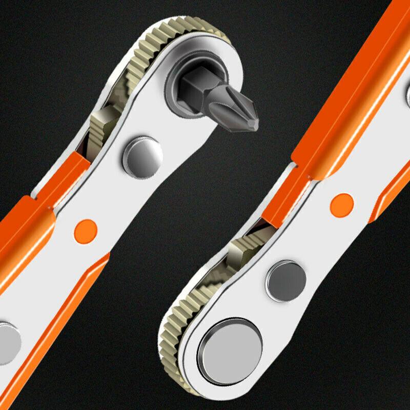Ratchet Screwdriver Ratchet Spanner Super Low Profile Right Angled Offset Tool Home Tools Gadgets GZW
