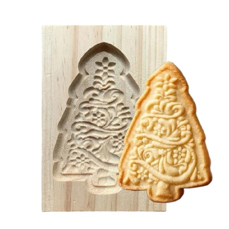 Classical Wood Cookie Molds With Unseamed Releases Feature Natural Materials Construction Perfect For Shaping Cookie And Chocolates