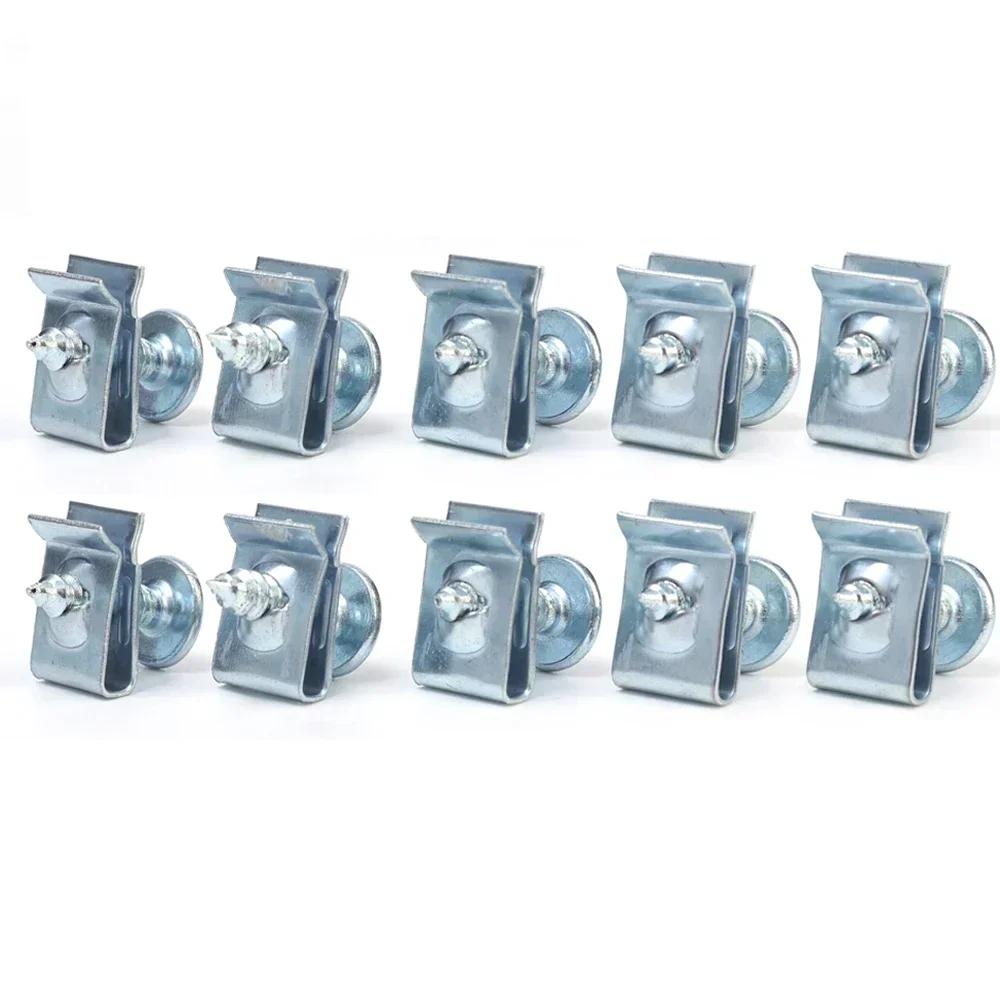 

Саморезы Металлический крепежный зажим Автомобильный мотоцикл U-образный зажим с винтом Антикоррозийный защитный зажим Комплект винтов Железный лист