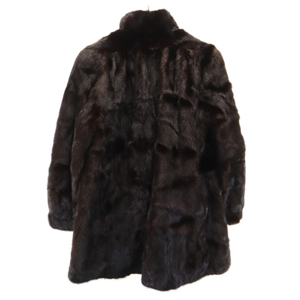 MITSUKOSHI Kožešinový kabát 9 Hnědý SAGAMINK Dámský Použitý