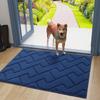 Olanly Washable Front Entry Doormats for Entryway Indoor Door Mat Non-Slip Absorbent Resist Dirt Entrance MatInside Floor Mats