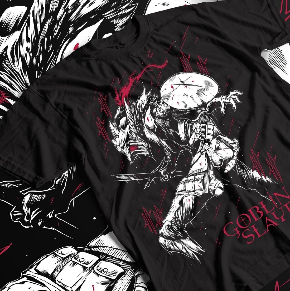 Goblin Slayer Anime Tee Unisex Cotton Shirt Manga Goblin Slayer All SiZe XL