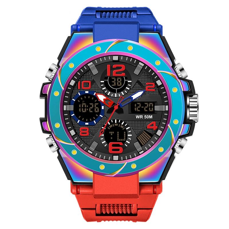 Utendørssport Herre Kvarts Militær Vanntett Klokker G Stil Dobbelt Display LED Digital Herreklokke