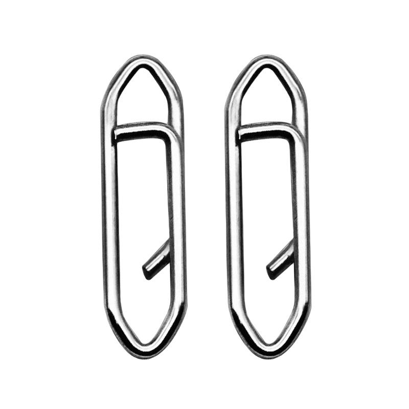 50Pcs Fishing Snap Stainless Steel Speed Clip Topwater Clip Quick Change Fast Link Connector