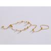 Yhpup Trendy Stainless Steel Zircon Beads Back of Hand Chain Finger Bracelet Fashion Chic Sexy Jewelry Waterproof Wholesale Gift