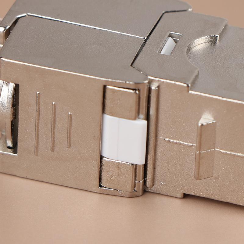 Jack Keystone Cat6A Cat7 Tipo Sin Herramientas Rj45 Stp Cat7 Módulo de Aleación de Zinc Adaptador Acoplador Para 22 A 26 Awg