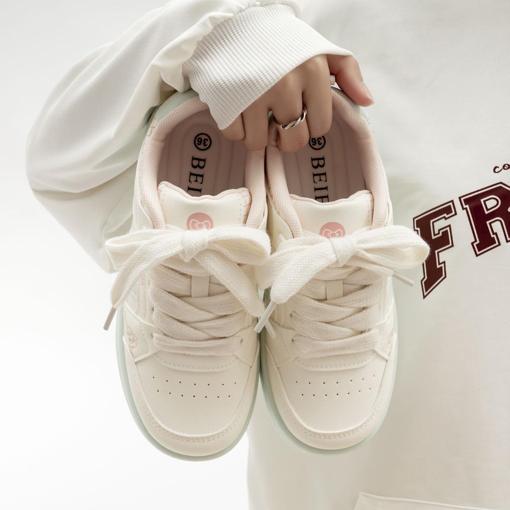 Belle spring new breathable casual platform student board shoes