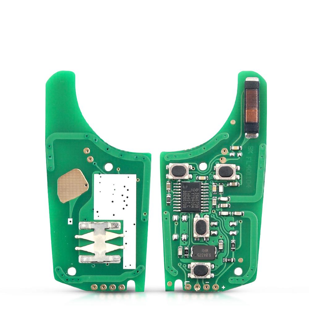 KEYYOU Remote Key Car Alarm For Chevrolet Cruze Malibu Aveo Spark Sail 2/3/4/5 Buttons 433MHz Fob ID46 Chip With HU100 Blade