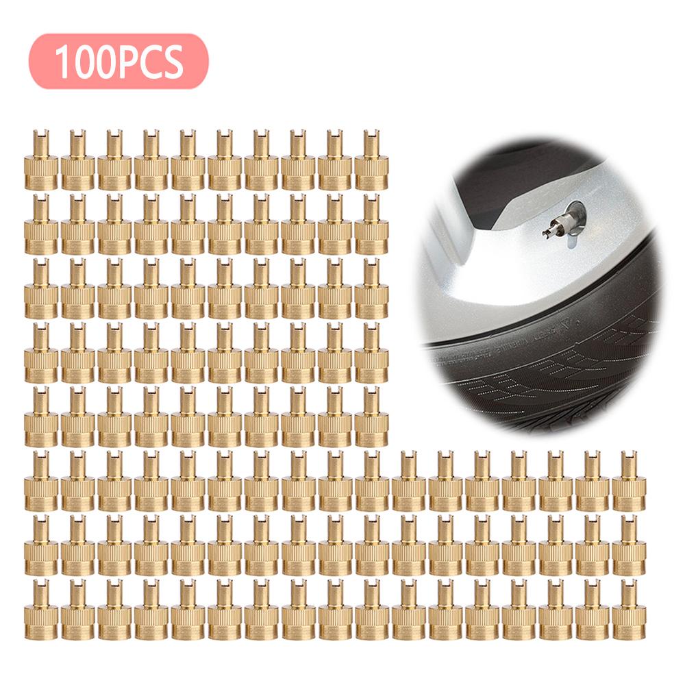 

100/50/8 шт. колпачки для стержней клапанов с прорезями, медные колпачки для клапанов шин, пылезащитные колпачки для мотоциклов и автомобилей, колпачки для стержней клапанов колес