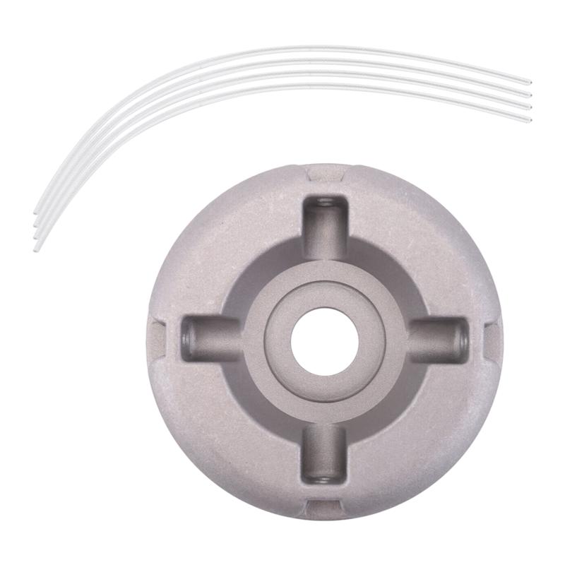 A96I-1Pc Universal Aluminum Alloy Lawn Mower Head Mower Head With Nylon Steel Lawn Mowing Line Lawn Mower Replacement Parts