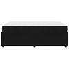 Bed Frame with Mattress Black 120 X 190 Cm Fabric