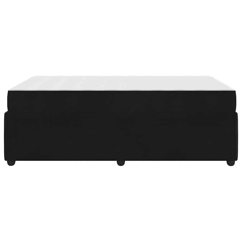 Bed Frame with Mattress Black 120 X 190 Cm Fabric