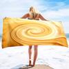 Colorful Whirlpool Series Seaside Vacation Beach Towel Swimming Bath Towel Microfiber Sports Towel