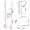 VidaXL Ensemble de meubles de salle de bain 3 pcs chêne sonoma 3307678
