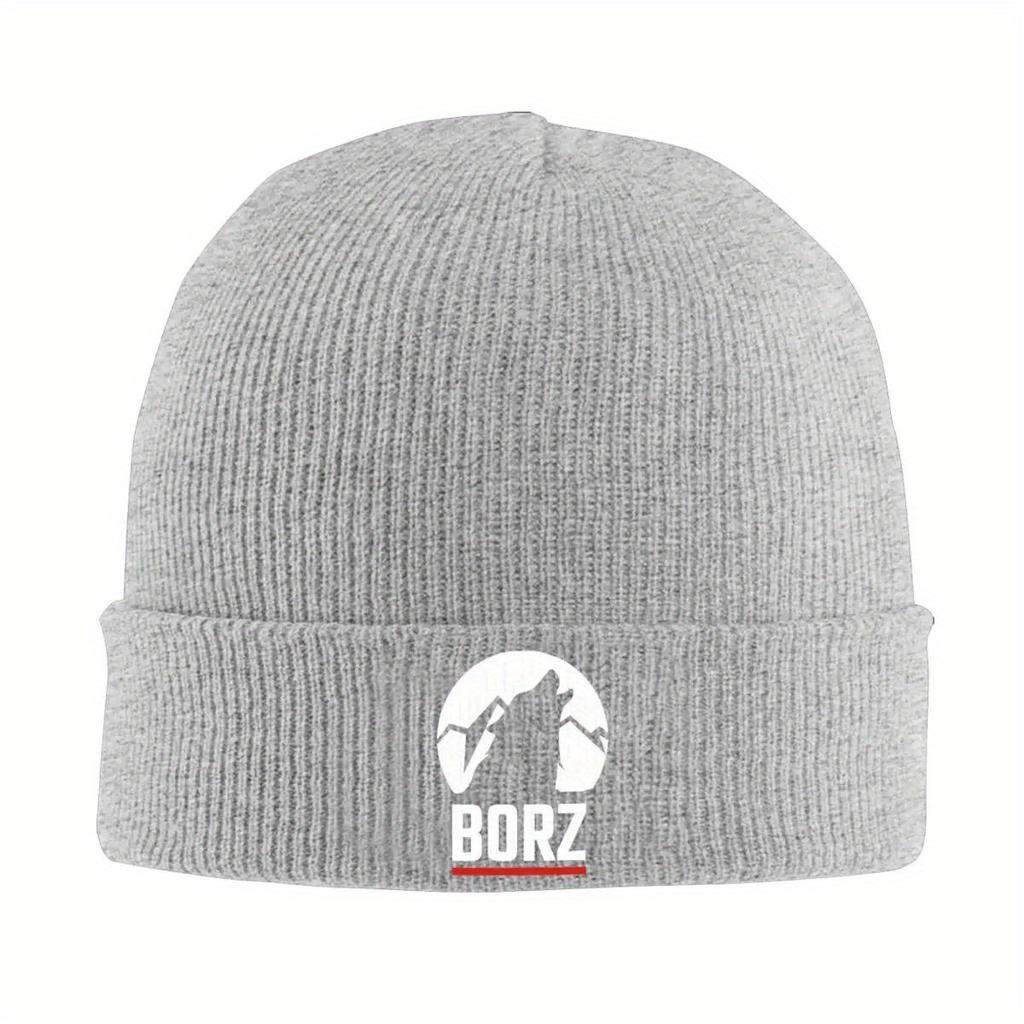 Chechen Borz Wolf Knitted Hats Autumn Winter Skullies Beanies Ski Coat of Arms Caps Unisex Acrylic Casual Bonnet