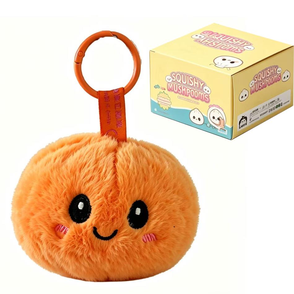 In Stock Steamed Bun Plush Keychain Simulation Dumpling Plush Pendant Random Style Collectible Blind Box for Kids Gift