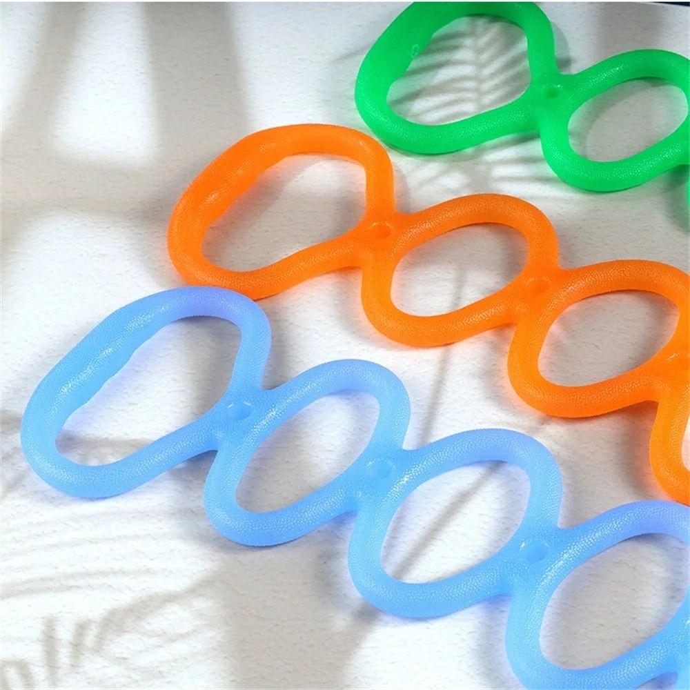 Portable Size Physical Stretch Resistance Band 7 Ring Pull Up Assist Band Arm Exercise