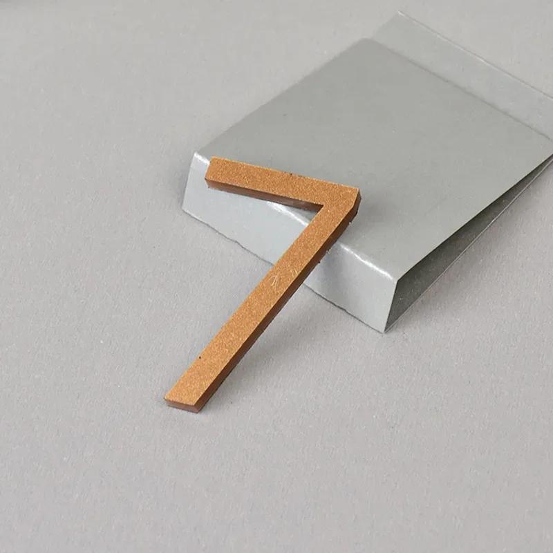 0-9 Ziffern Hausnummer Aufkleber 3D Selbstklebend Türschild Außen Briefkasten Hotel Apartment Zimmer Adressschild Heimdeko
